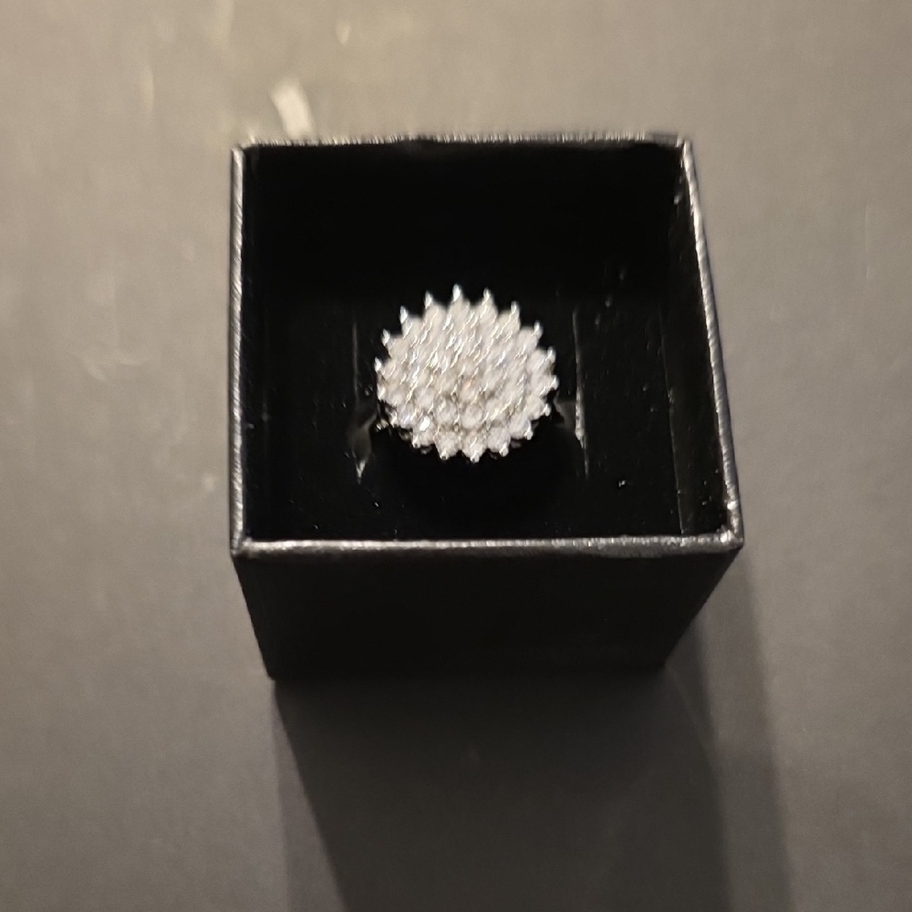 Silver Cluster Women's Ring